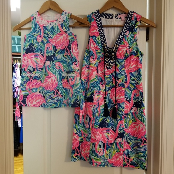 Lilly Pulitzer Dresses & Skirts - Lilly Pulitzer flamingo shift dress matching mommy Lilly Pulitzer Dresses & Skirts - Lilly Pulitzer flamingo shift dress matching mommy
